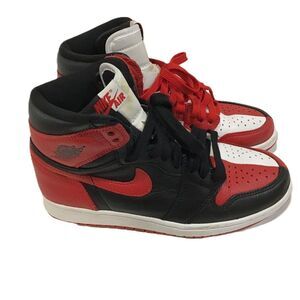 Nike Air Jordan 1 Retro High 'Homage To Home' Men's Red Athletic Shoes -6